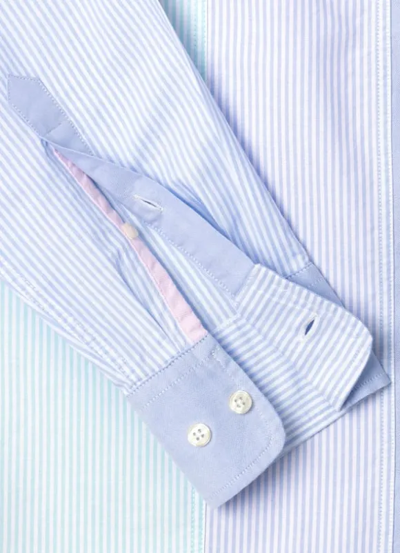 regular fit striped oxford shirt