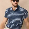 regular fit striped polo