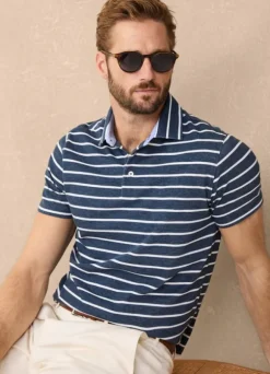 regular fit striped polo