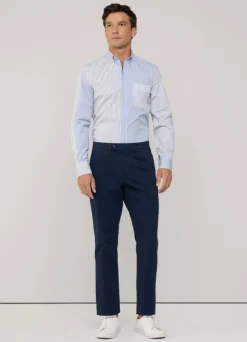 regular fit striped poplin shirt