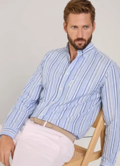 regular fit striped shirt