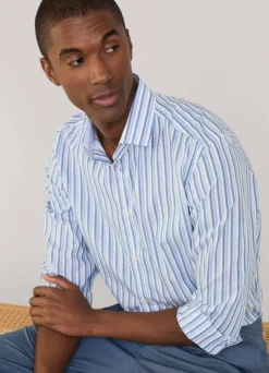 regular fit striped shirt