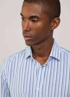 regular fit striped shirt