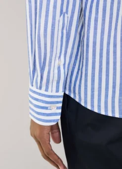 regular fit striped shirt