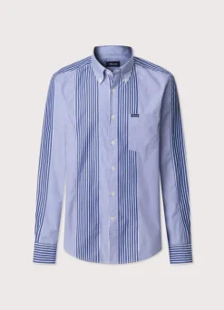 regular fit striped shirt