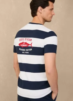 regular fit striped t-shirt