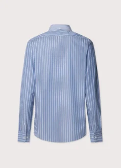 regular fit striped twill shirt