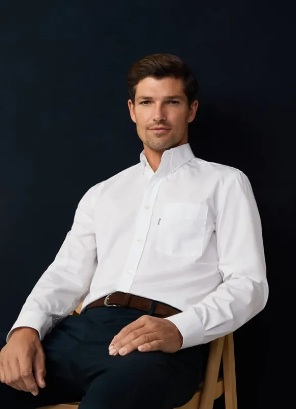 regular fit 120-thread poplin shirt