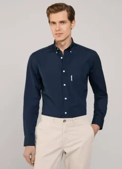 regular fit 120-thread poplin shirt