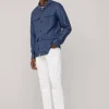 regular fit white wash jeans