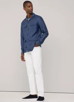 regular fit white wash jeans