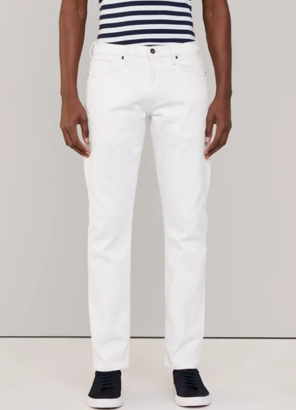 regular fit white wash jeans