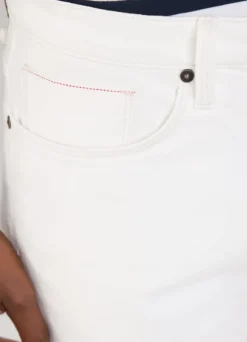 regular fit white wash jeans