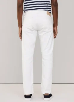 regular fit white wash jeans