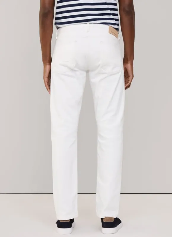 regular fit white wash jeans