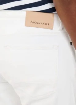 regular fit white wash jeans