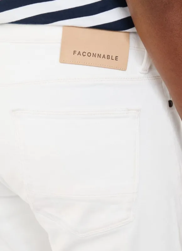 regular fit white wash jeans