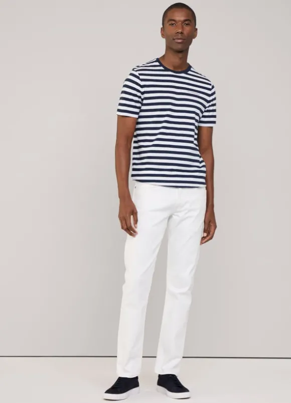 regular fit white wash jeans