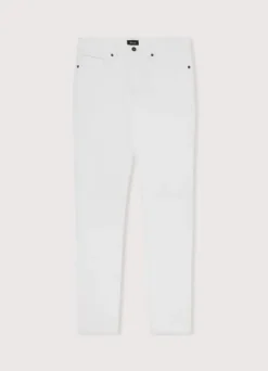regular fit white wash jeans