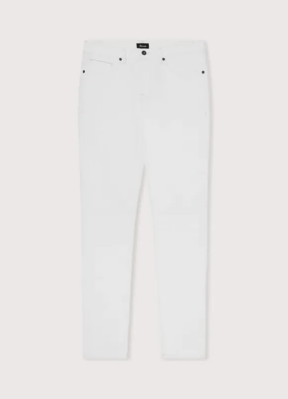 regular fit white wash jeans