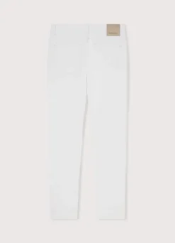 regular fit white wash jeans