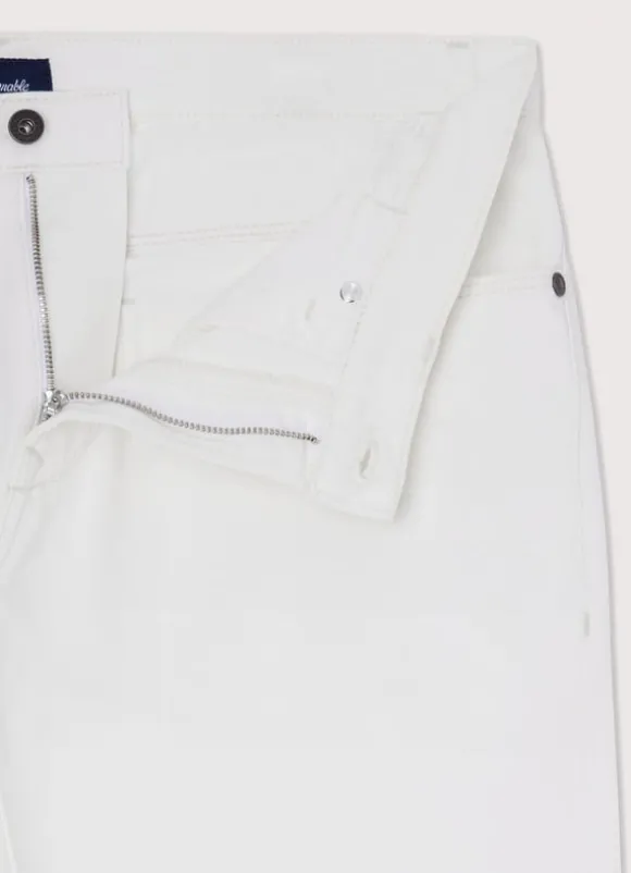 regular fit white wash jeans
