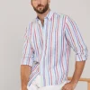 regular fit wide striped shirt