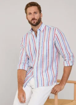 regular fit wide striped shirt