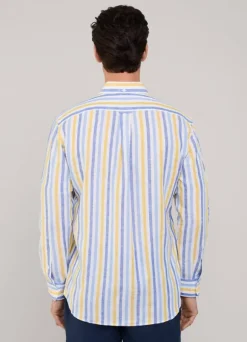regular fit wide striped shirt