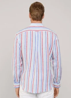 regular fit wide striped shirt