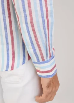 regular fit wide striped shirt