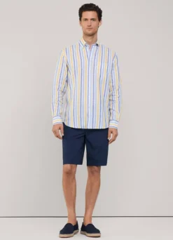 regular fit wide striped shirt