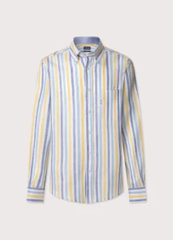 regular fit wide striped shirt