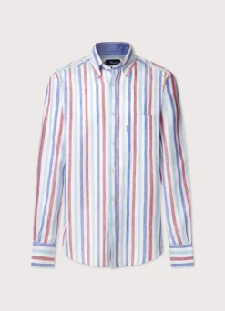 regular fit wide striped shirt
