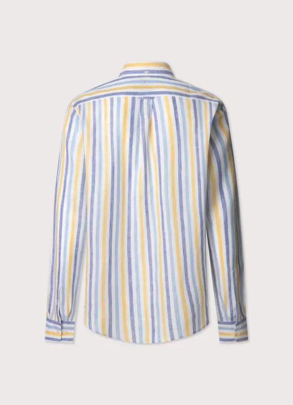 regular fit wide striped shirt