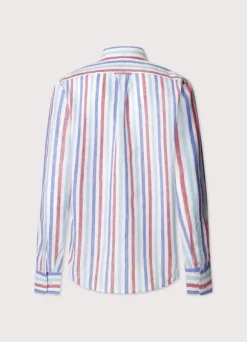 regular fit wide striped shirt