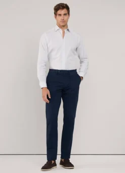 regular fit windowpane poplin shirt