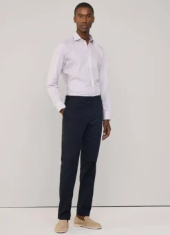 regular fit windowpane poplin shirt