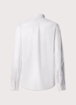 regular fit windowpane poplin shirt