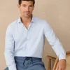 regular fit windowpane twill shirt