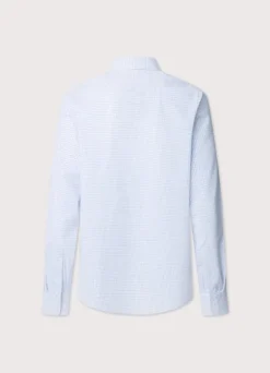 regular fit windowpane twill shirt