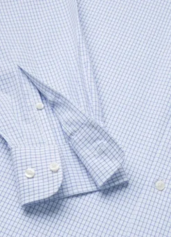 regular fit windowpane twill shirt
