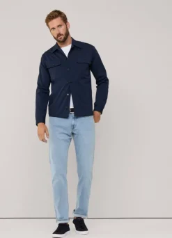 regular fit worn effect jeans