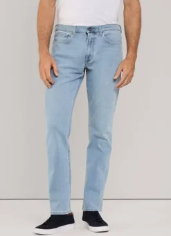 regular fit worn effect jeans