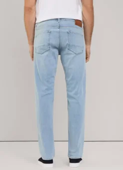 regular fit worn effect jeans