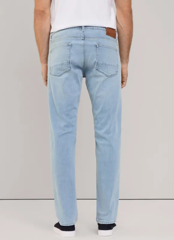 regular fit worn effect jeans