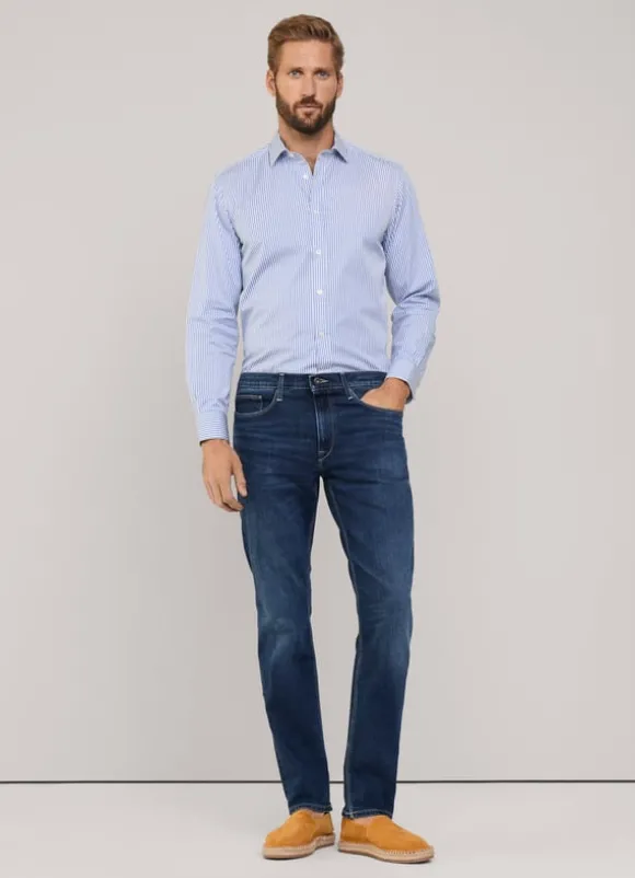 regular fit worn effect jeans