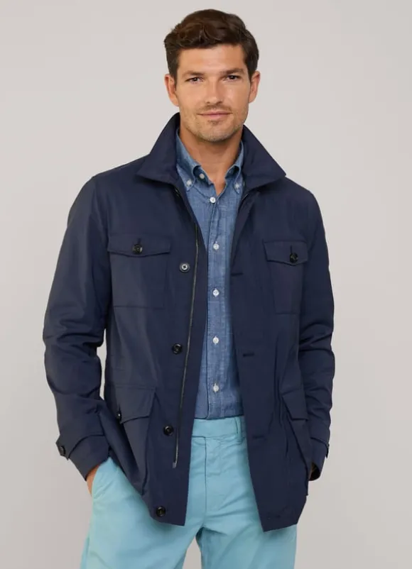 shirt collar safari jacket