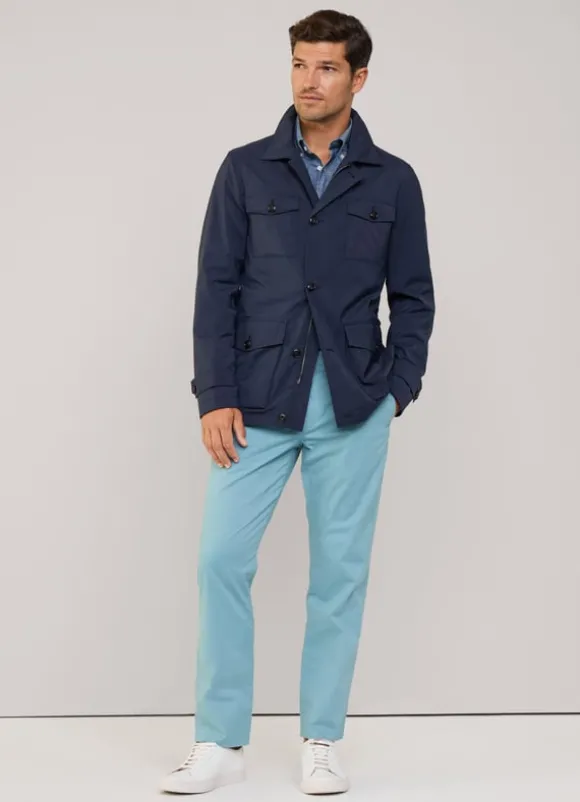 shirt collar safari jacket