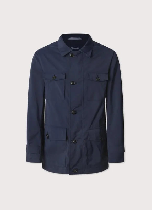 shirt collar safari jacket